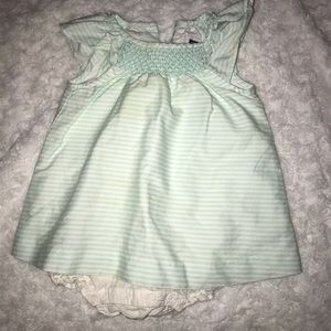 Baby dress with built in diaper cover